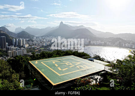 Sugarloaf Mountain Pão de Açucar, Rio de Janeiro, Brazil. Stock Photo