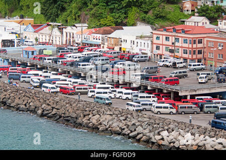 Grenada, St George Town, By Harbour, Caribbean, Stock Photo