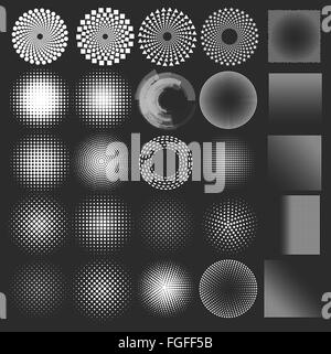 Halftone Patterns. Set of Halftones Stock Vector Image & Art - Alamy