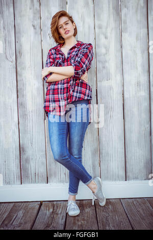 full length shot of a beautiful hipster woman Stock Photo