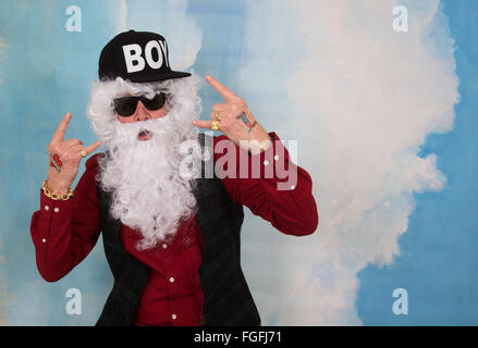 Cool Father Christmas Stock Photo