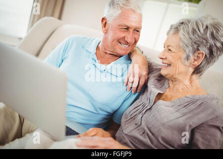 Senior couple looking at each other Stock Photo