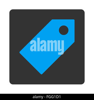 Tag flat blue and gray colors round button Stock Photo - Alamy