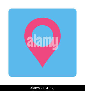 Map Marker flat pink and blue colors rounded button Stock Photo - Alamy