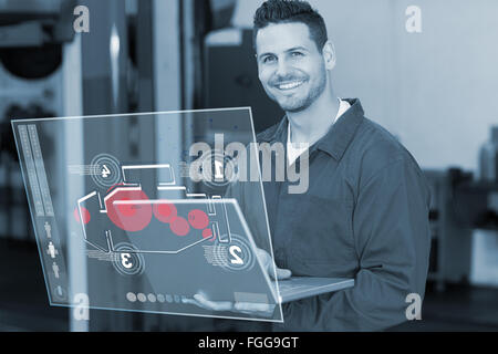 Composite image of engine interface Stock Photo
