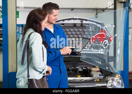 Composite image of car interface Stock Photo