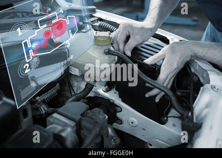 Composite image of engine interface Stock Photo