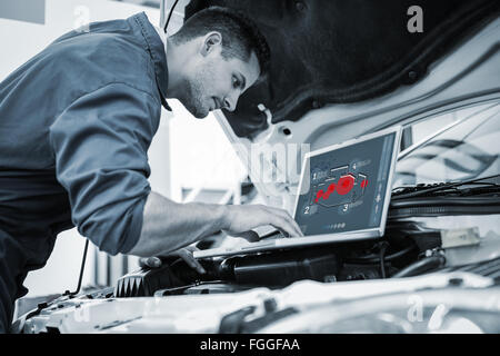 Composite image of engine interface Stock Photo