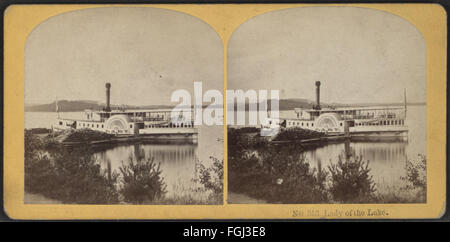 Lady of the Lake, by Kilburn Brothers Stock Photo