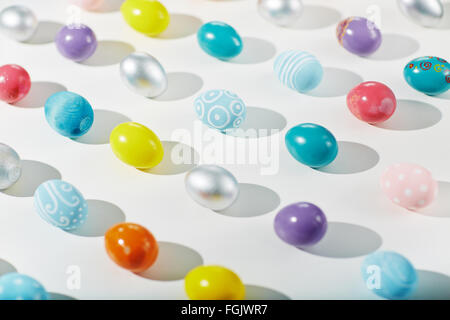 Collection of decorative Easter eggs Stock Photo