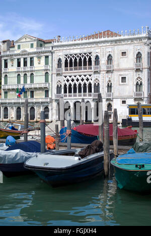 Buildings on the Grand Canal in Venice Stock Photo