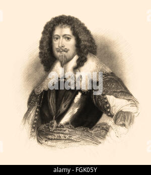 Edward Sackville, 4th Earl of Dorset KG, 1591-1652, an English courtier, soldier and politician Stock Photo