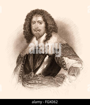 Edward Sackville, 4th Earl of Dorset KG, 1591-1652, an English courtier, soldier and politician Stock Photo