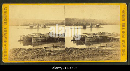 A photograph of Aikens Landing, located on the James River near Dutch Gap, showing the site where Confederate prisoners were exchanged during the Civil War. The image provides a historical view of the landscape and the pivotal role this location played in wartime logistics. Stock Photo