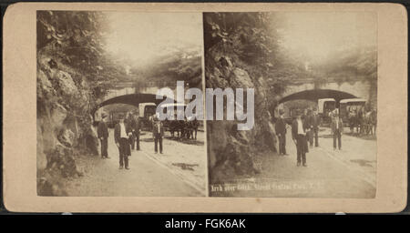 Arch over 66th Street, Central Park, N.Y, by Chase, W. M. (William M.), ca. 1818-1901 Stock Photo