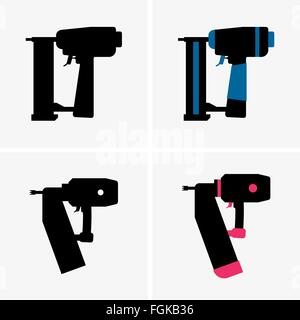 Nail guns Stock Vector