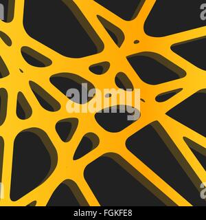 Crossed lines abstract gentle orange and yellow vector cover background Stock Vector