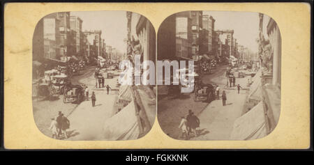 Broadway, by Notman, William, 1826-1891 2 Stock Photo