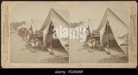 Cadets in camp, West Point N. Y., by Littleton View Co. Stock Photo