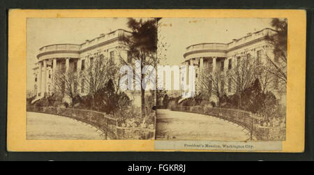 President's Mansion, Washington City, D.C. (south front), by William Morris Smith Stock Photo