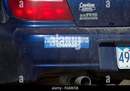 Political Bumper Sticker Stock Photo