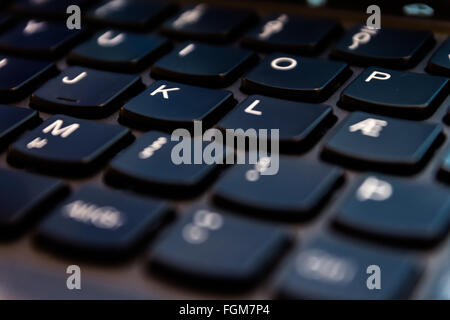 Scandinavian keyboard Stock Photo