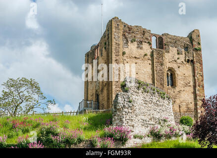 The keep of Guildford Castle, Surrey, England Stock Photo