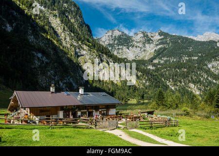 Saletalm, Königssee, Berchtesgaden National Park, Berchtesgadener Land, Upper Bavaria, Bavaria, Germany Stock Photo
