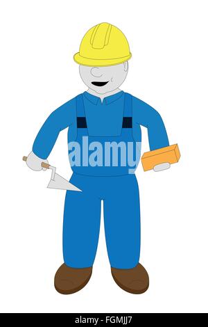 Bricklayer Stock Vector