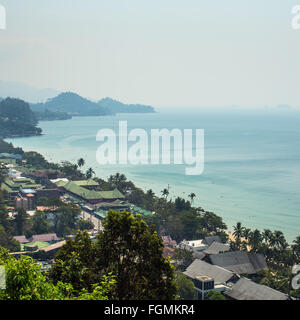 Top view on the Koh Chang island, Thailand. Stock Photo