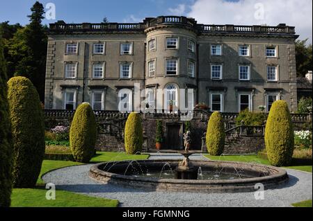 Rydal Hall, Rydal Village, Ambleside,, Lake District national Park, Cumbria, England, UK. Victorian South Range, and Gardens. Stock Photo