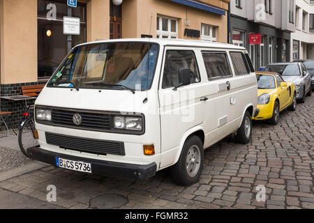 BERLIN - FEBRUARY 19:   Volkswagen Type 2 (T3) (Caravelle) in Berlin on 19 February 2016. Stock Photo