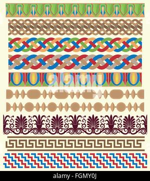 Greek architectural ornaments Stock Vector