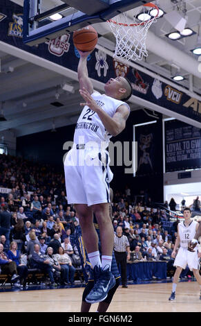 Feb. 3, 2016 - Washington, DC, USA - 20160203 - George Washington guard ...