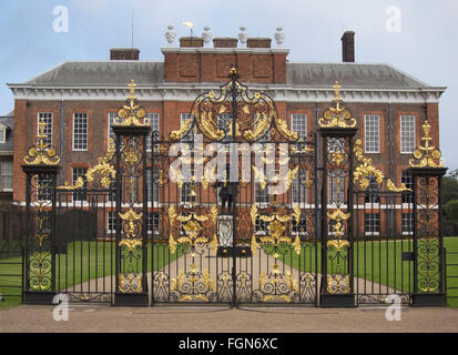 Kensington Palace front gate, London, England. Stock Photo