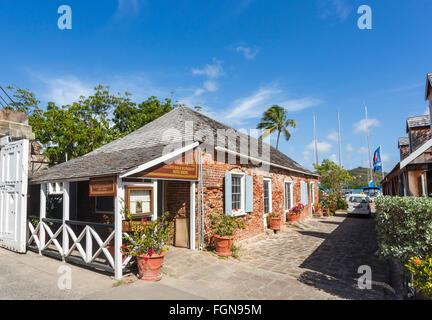 Admiral's Inn, the former Sick House, Nelson's Dockyard, English Harbour, south Antigua, Antigua and Barbuda, West Indies Stock Photo