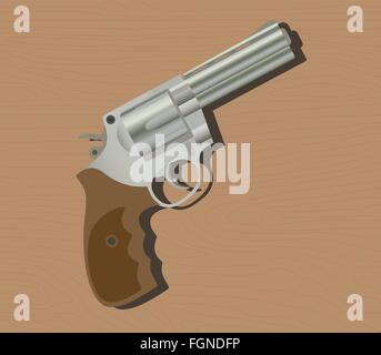Modern handgun Desert Eagle pistol vector illustration on white ...