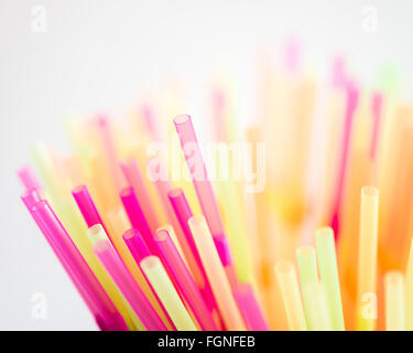 Colorful straws Stock Photo