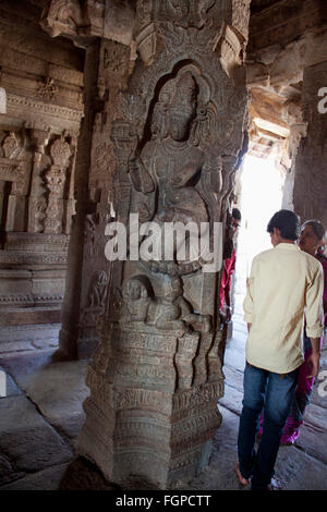 India: Lepakshi, Veerabhadra Swamy Temple 16 century A.D. Painting in ...