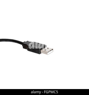 USB connector isolated on a white background Stock Photo