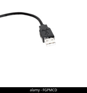 USB connector isolated on a white background Stock Photo