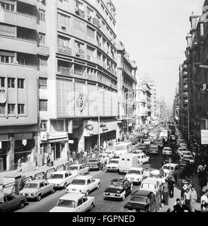 geography / travel, Egypt, Cairo, street scenes, Kasr-el-Nil Street, circa 1972, Additional-Rights-Clearences-Not Available Stock Photo