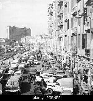 geography / travel, Egypt, Cairo, street scenes, Kasr-el-Nil Street near Tahrir Square, circa 1972, Additional-Rights-Clearences-Not Available Stock Photo