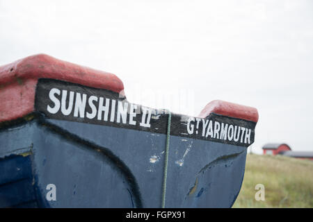 Boat at Hemsby, Norfolk, England Stock Photo