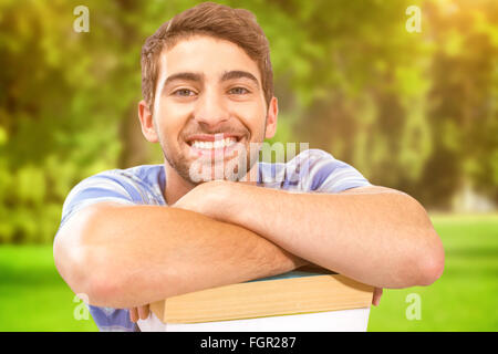 Composite image of students studying Stock Photo