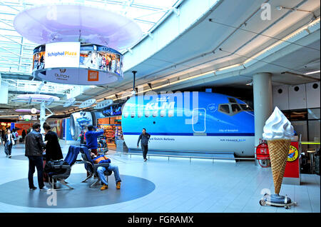 hall of Schiphol international airport Amsterdam Netherland Stock Photo