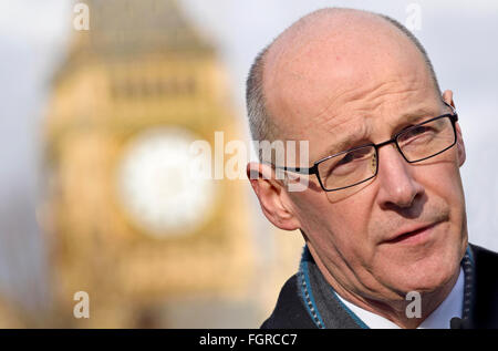 John Swinney MSP (SNP) Deputy First Minister of Scotland and Cabinet Secretary for Finance, Constitution and Economy in the Scot Stock Photo
