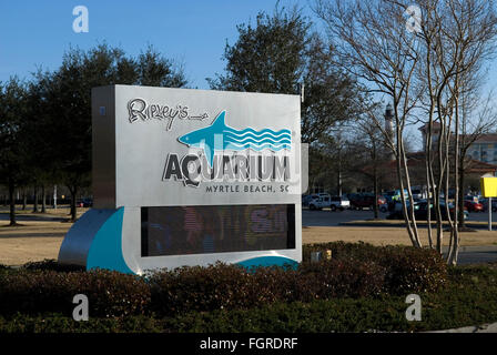 Ripley's Aquarium sign Myrtle Beach South Carolina USA Stock Photo