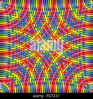 Knitted rainbow Stock Vector