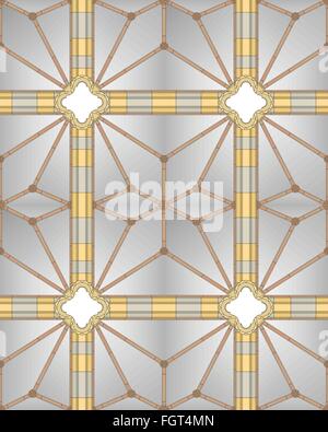 Medieval cathedral ceiling - seamless image Stock Vector